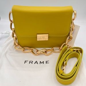 FRAME Le Signature Mini Crossbody Bag in Chartreuse